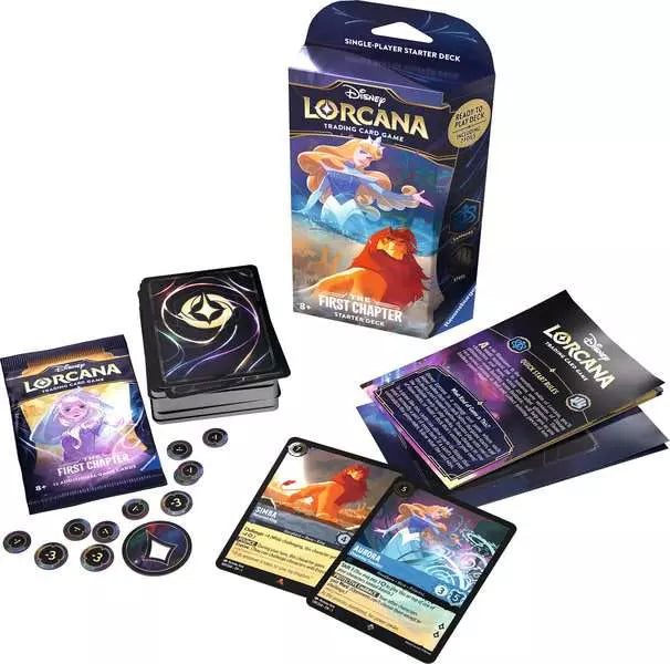 Disney Lorcana TCG - Set 1 - The First Chapter - Starter Deck - Sapphire & Steel