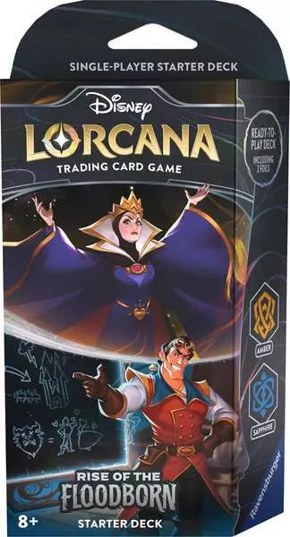 Disney Lorcana TCG - Set 2 - Rise of the Floodborn - Starter Deck - Amber & Sapphire