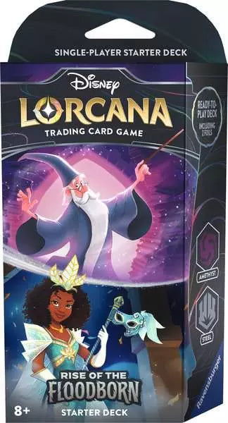 Disney Lorcana TCG - Set 2 - Rise of the Floodborn - Starter Deck - Amethyst & Steel