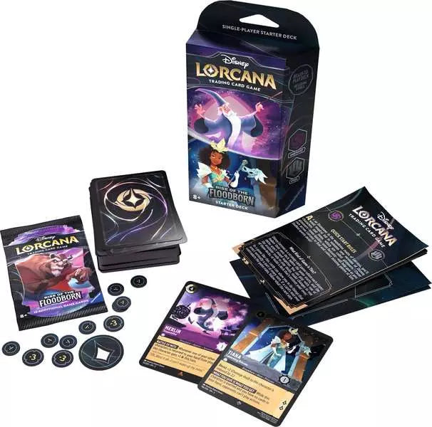 Disney Lorcana TCG - Set 2 - Rise of the Floodborn - Starter Deck - Amethyst & Steel