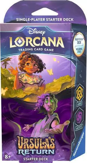 Disney Lorcana TCG - Set 4 - Ursula's Return - Starter Deck - Amber & Amethyst