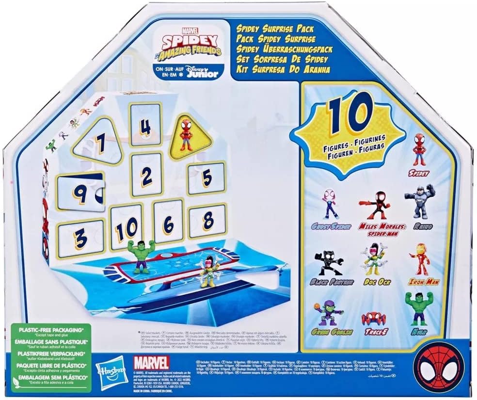 Hasbro Marvel's Spidey and His Amazing Friends - Heroes & Villains 10 Pack