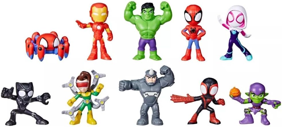 Hasbro Marvel's Spidey and His Amazing Friends - Heroes & Villains 10 Pack