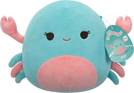 Squishmallows 7.5 Inch Isler The Pink and Mint Crab Plush