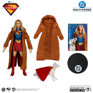 McFarlane DC Theatrical Deluxe 7IN - Supergirl & Krypto (Superman Movie 2025) (Gold Label)