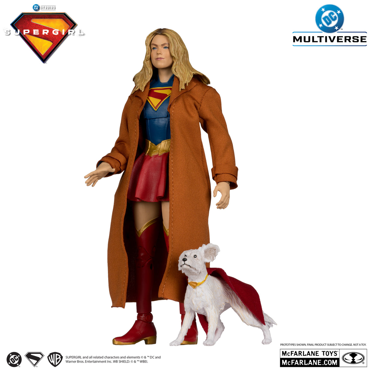 McFarlane DC Theatrical Deluxe 7IN - Supergirl & Krypto (Superman Movie 2025) (Gold Label)
