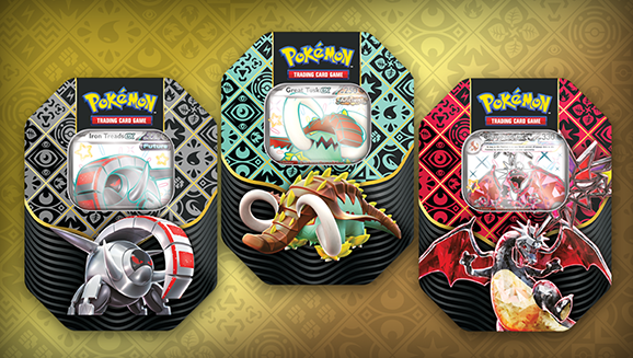 Pokemon TCG: Scarlet & Violet Paldean Fates Tins Sealed Case - 2 of Each (6 Count)