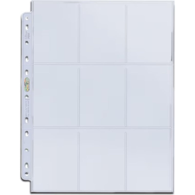Ultra Pro Silver 9-Pocket Page (11-Holes Box 100)