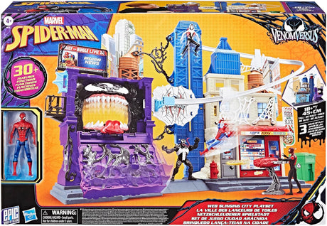 Marvel Spider Man - Venomversus Web Slinging City Playset